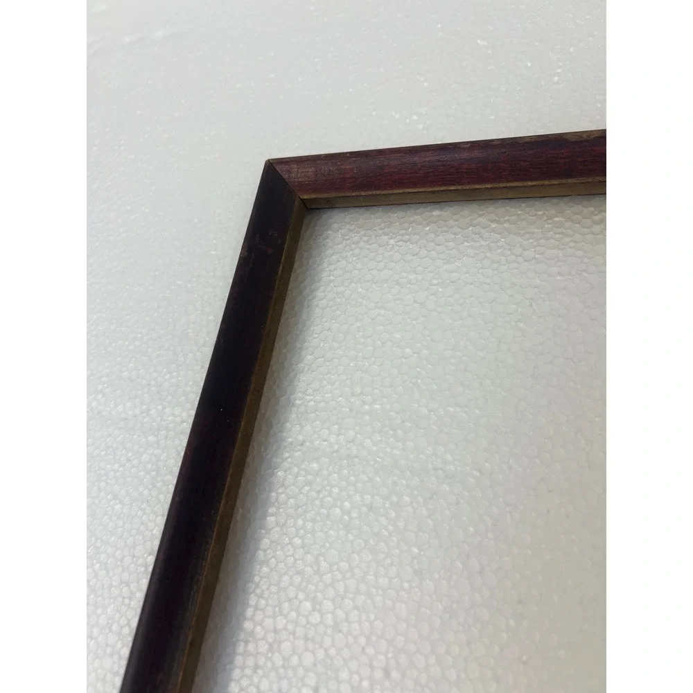Vintage Carved Cherry Wood Picture Frame Holds 9x12 Art 1980s 1990s Traditional